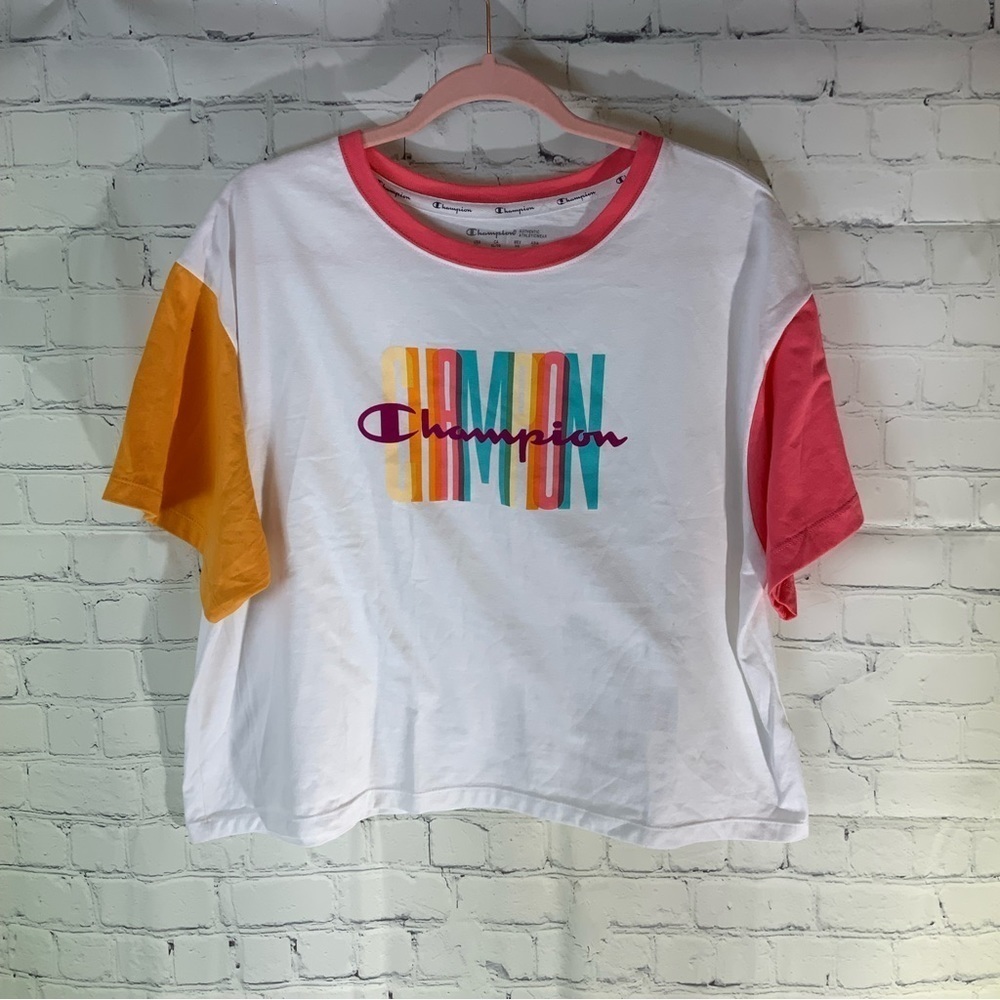Champion 🔥NWOT Color Block Tee Shirt Size XL